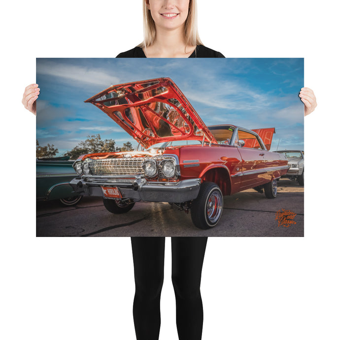 'Everything on Red' Print - 1963 Chevy Impala - GoodTimes Car Club DFW
