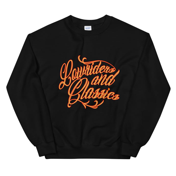 Lowriders and Classics Gold/Red Logo - Unisex Pullover Sweatshirt